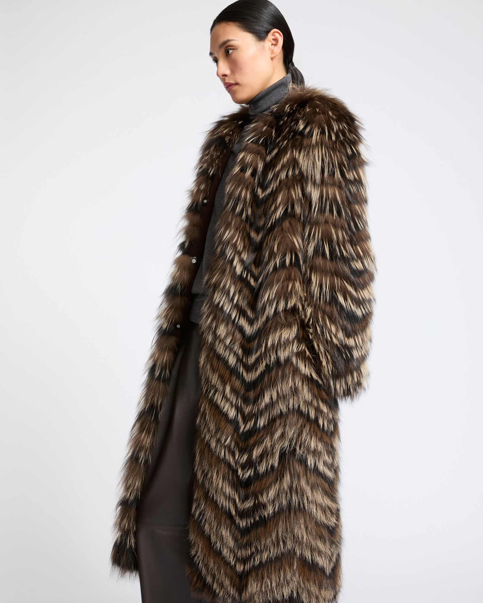 Fox fur knit coat - Yves Salomon - New Fall Winter Collection