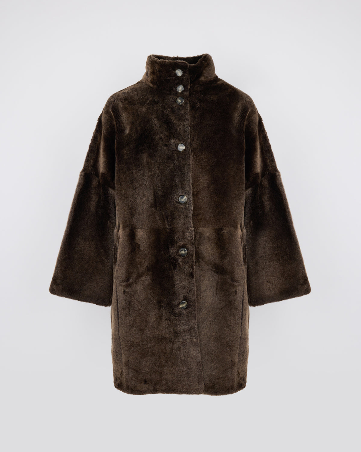Oversized lambskin shearling coat - Yves Salomon - New Fall/Winter Collection
