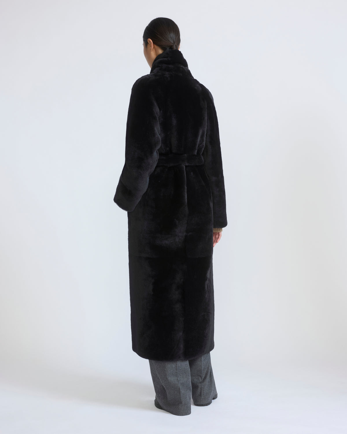 Long lambskin shearling coat - Yves Salomon - New Fall/Winter Collection