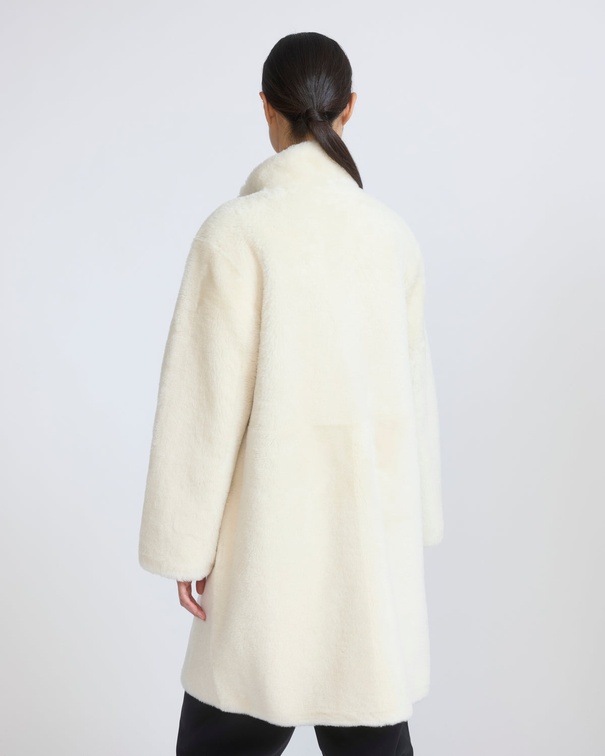 Reversible combed lambskin shearling coat - Yves Salomon - New Fall/Winter Collection
