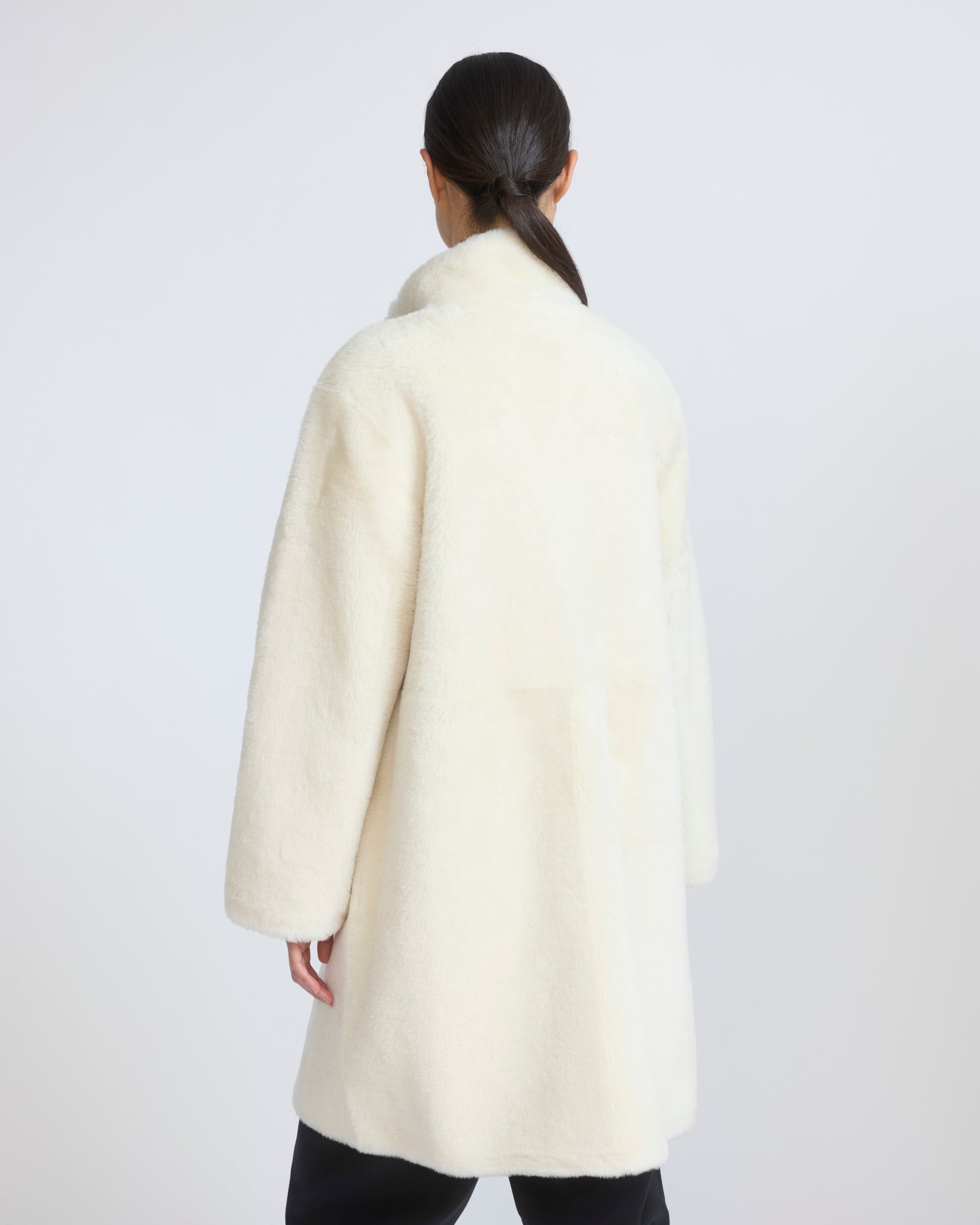 Reversible combed lambskin shearling coat - Yves Salomon - New Fall/Winter Collection