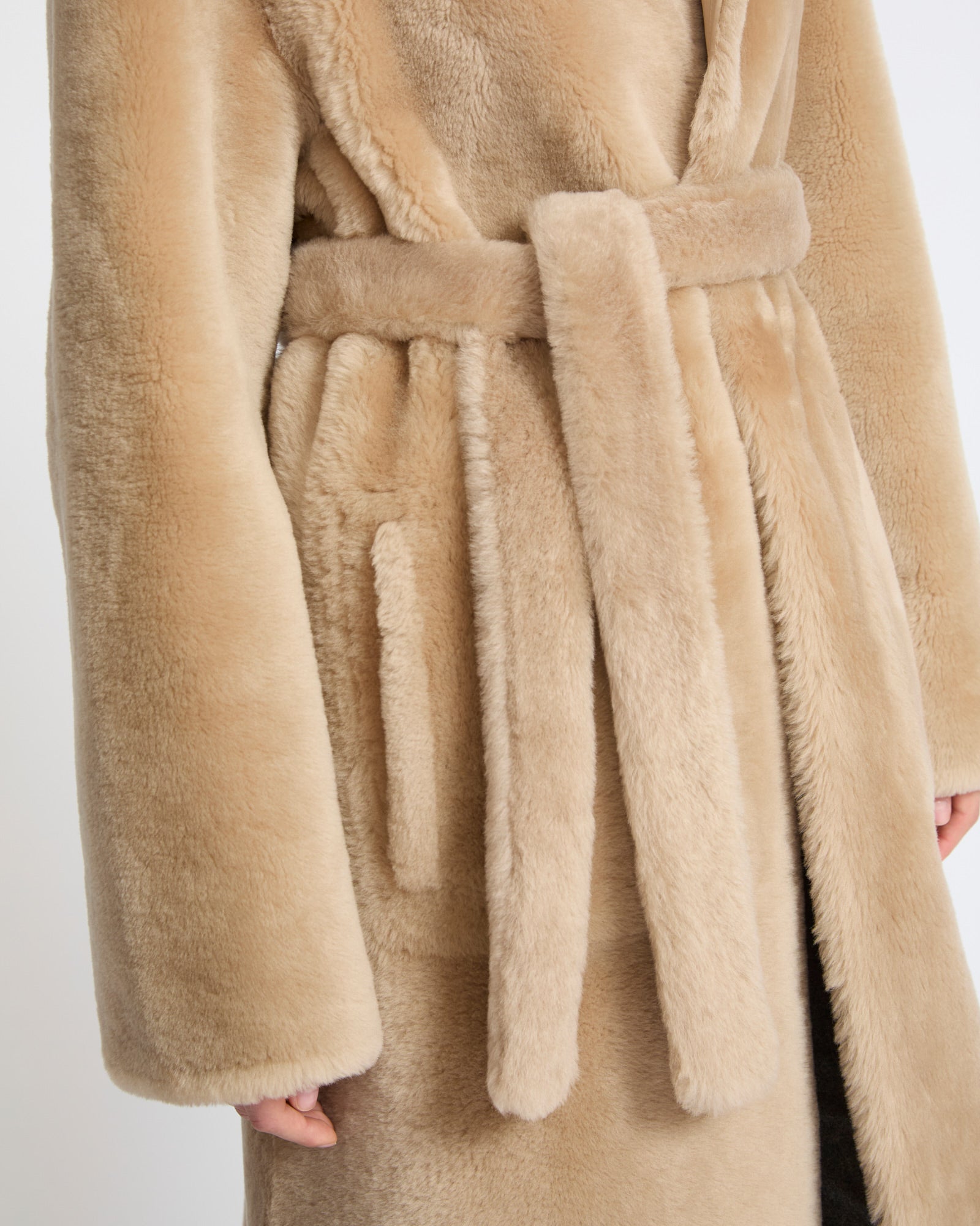 Reversible combed lambskin shearling coat - Yves Salomon - New Fall Winter Collection