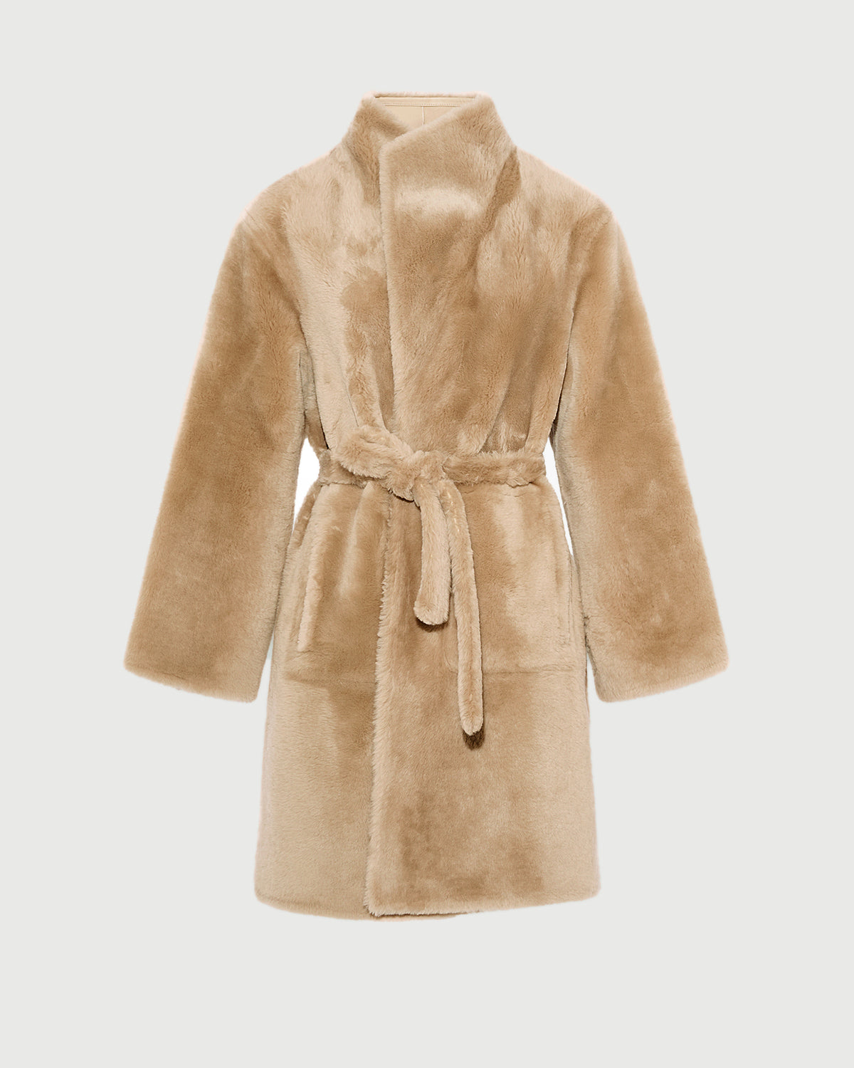 Reversible combed lambskin shearling coat - Yves Salomon - New Fall/Winter Collection