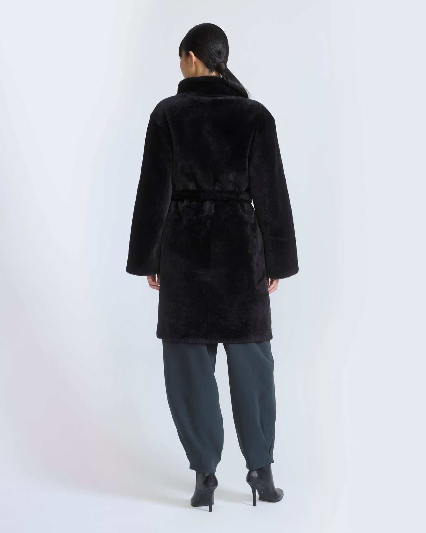 Reversible combed lambskin shearling coat - Yves Salomon - New Fall/Winter Collection