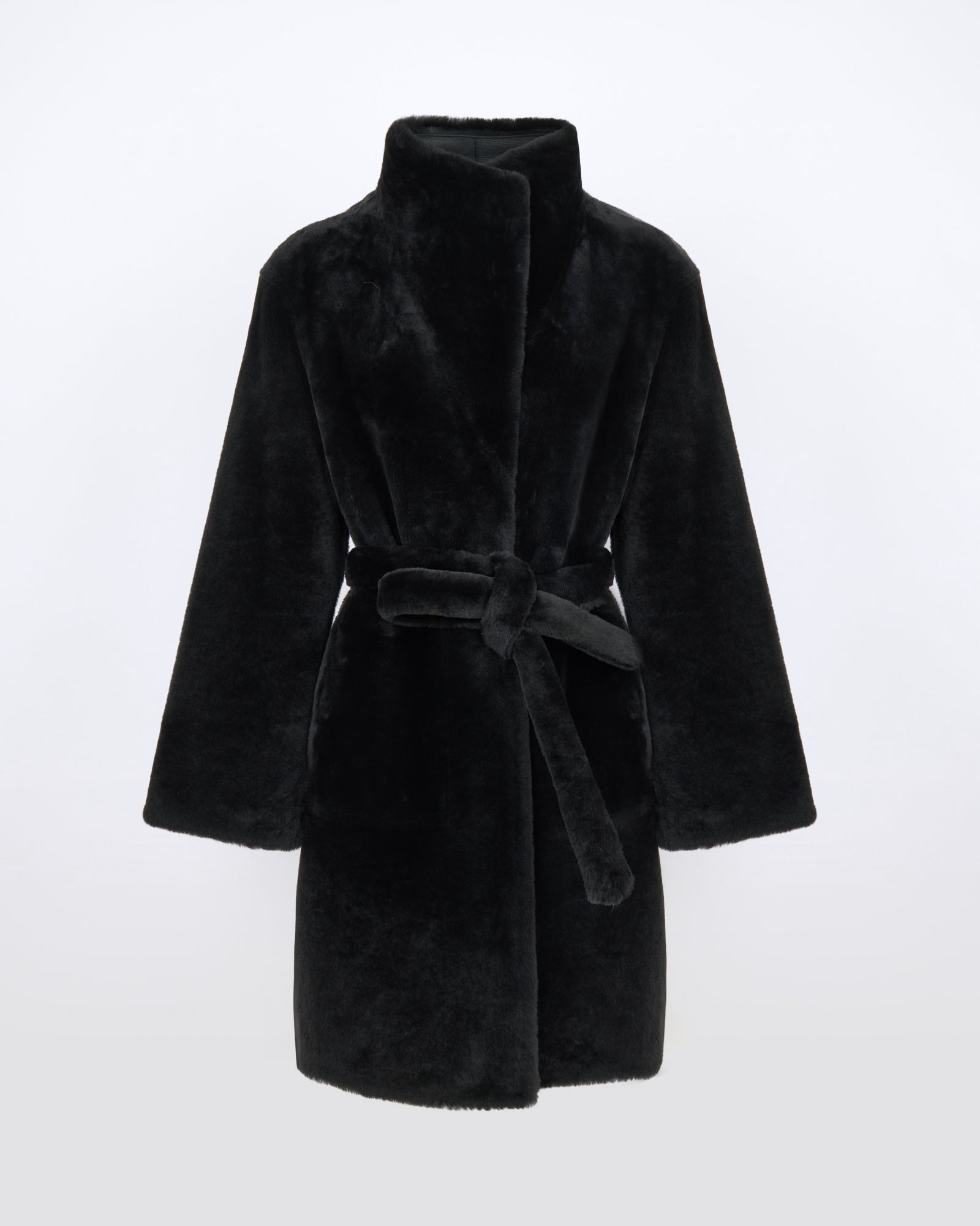 Reversible combed lambskin shearling coat - Yves Salomon - New Fall/Winter Collection