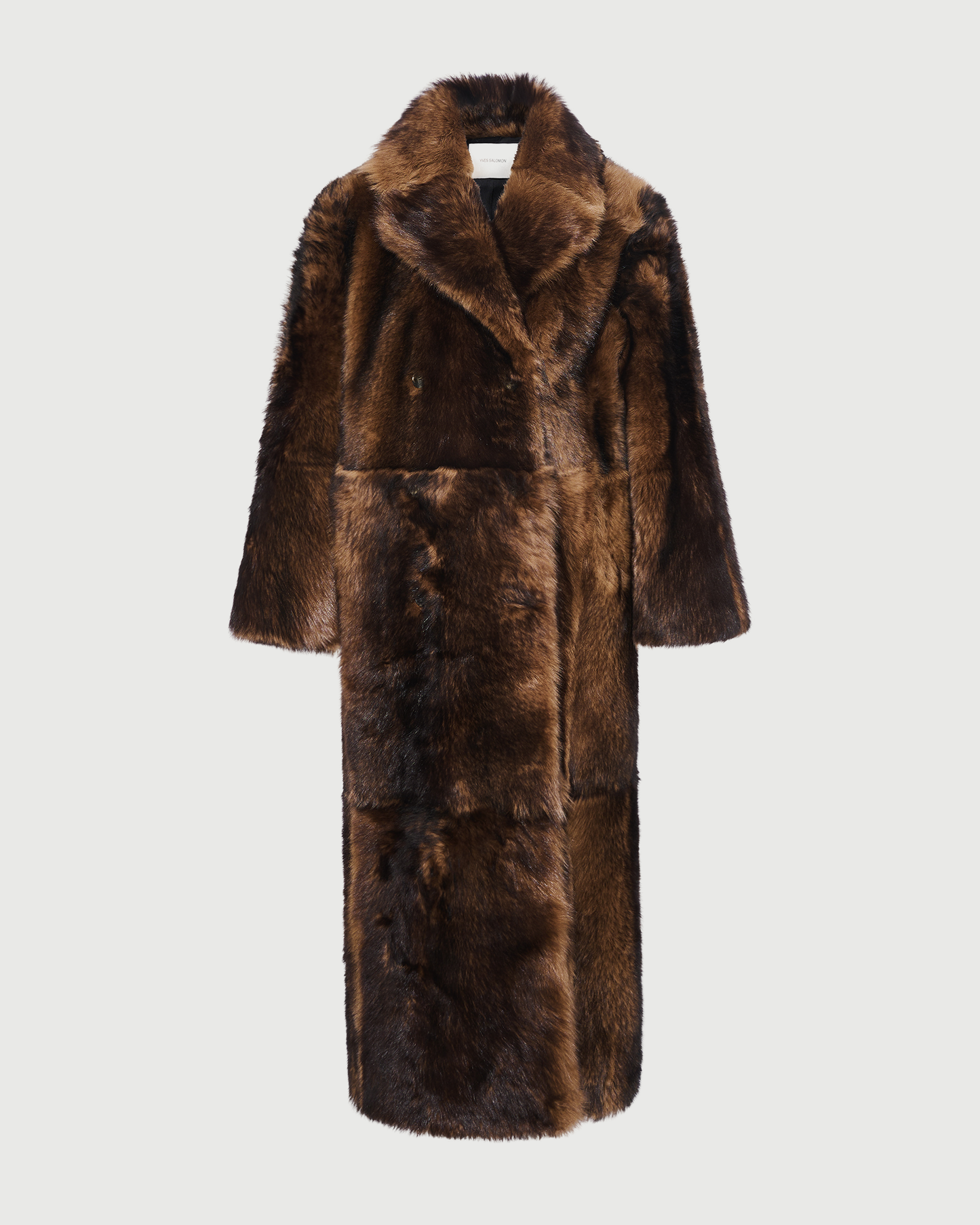 Long fur-effect lambskin shearling coat - Yves Salomon - New Fall Winter Collection