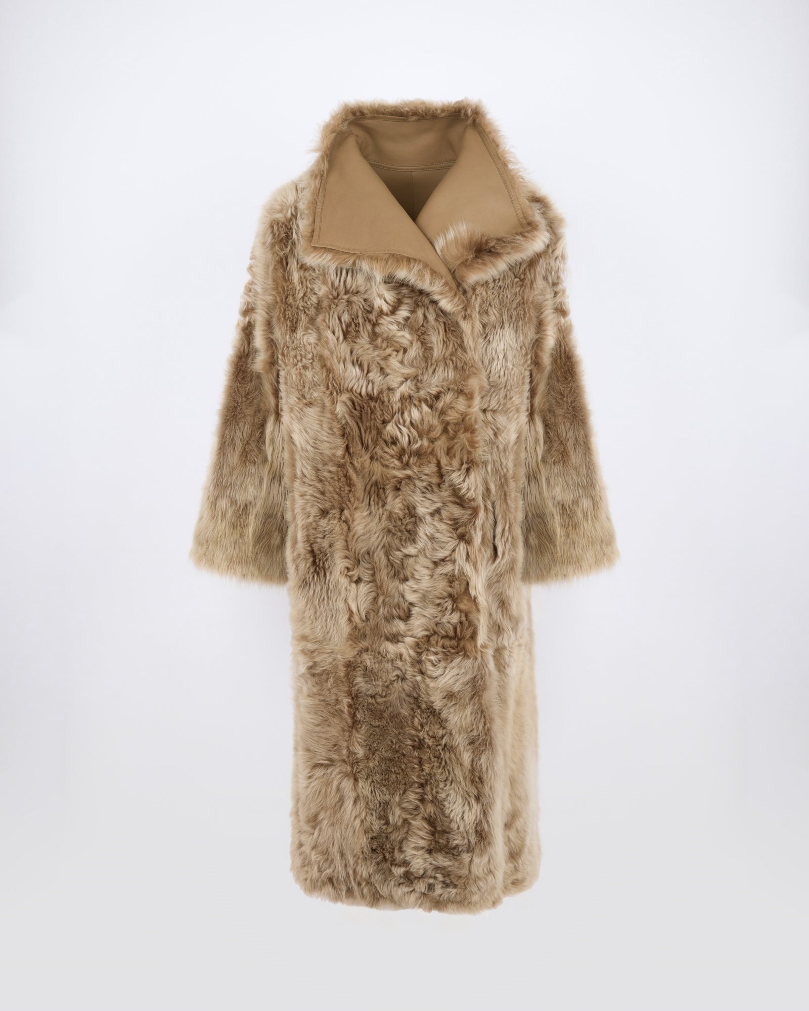 Long reversible lambskin shearling coat - Yves Salomon - New Fall/Winter Collection