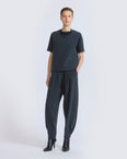 Balloon silk crepe pants