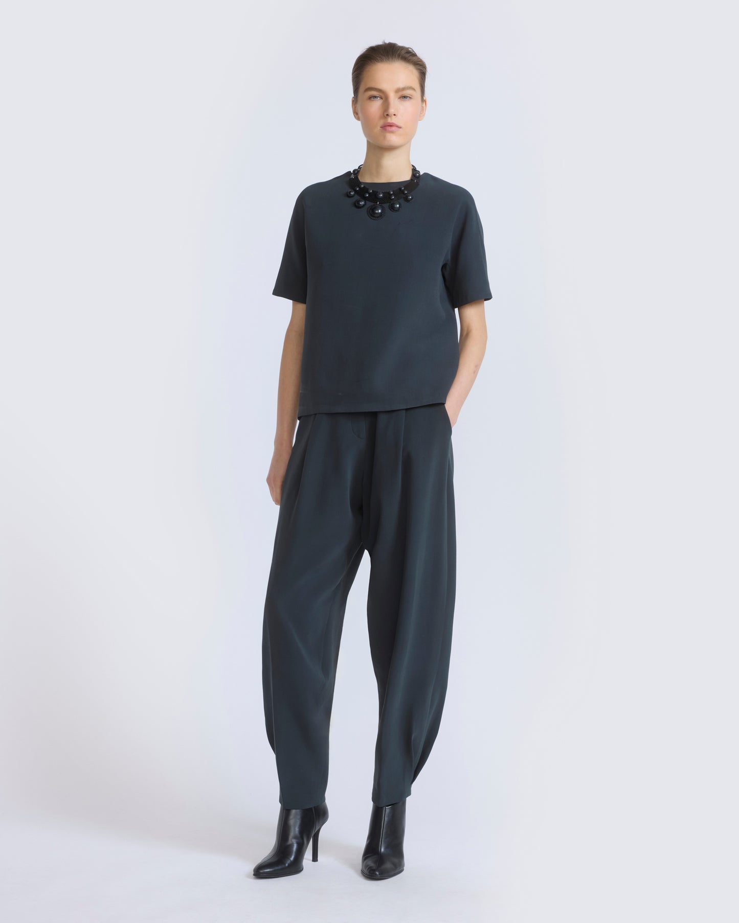 Balloon silk crepe pants - Yves Salomon - New Fall/Winter Collection
