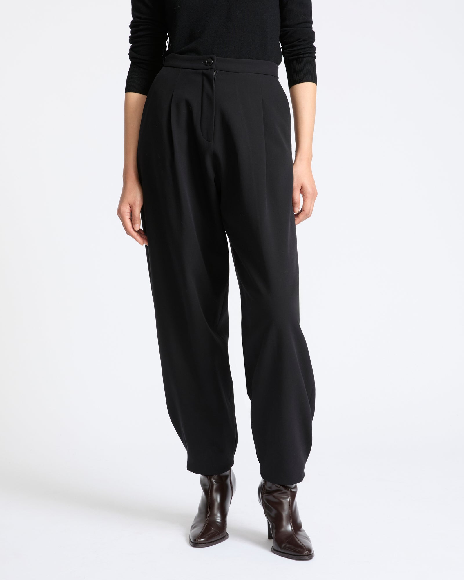 Balloon silk crepe pants - Yves Salomon - New Fall Winter Collection