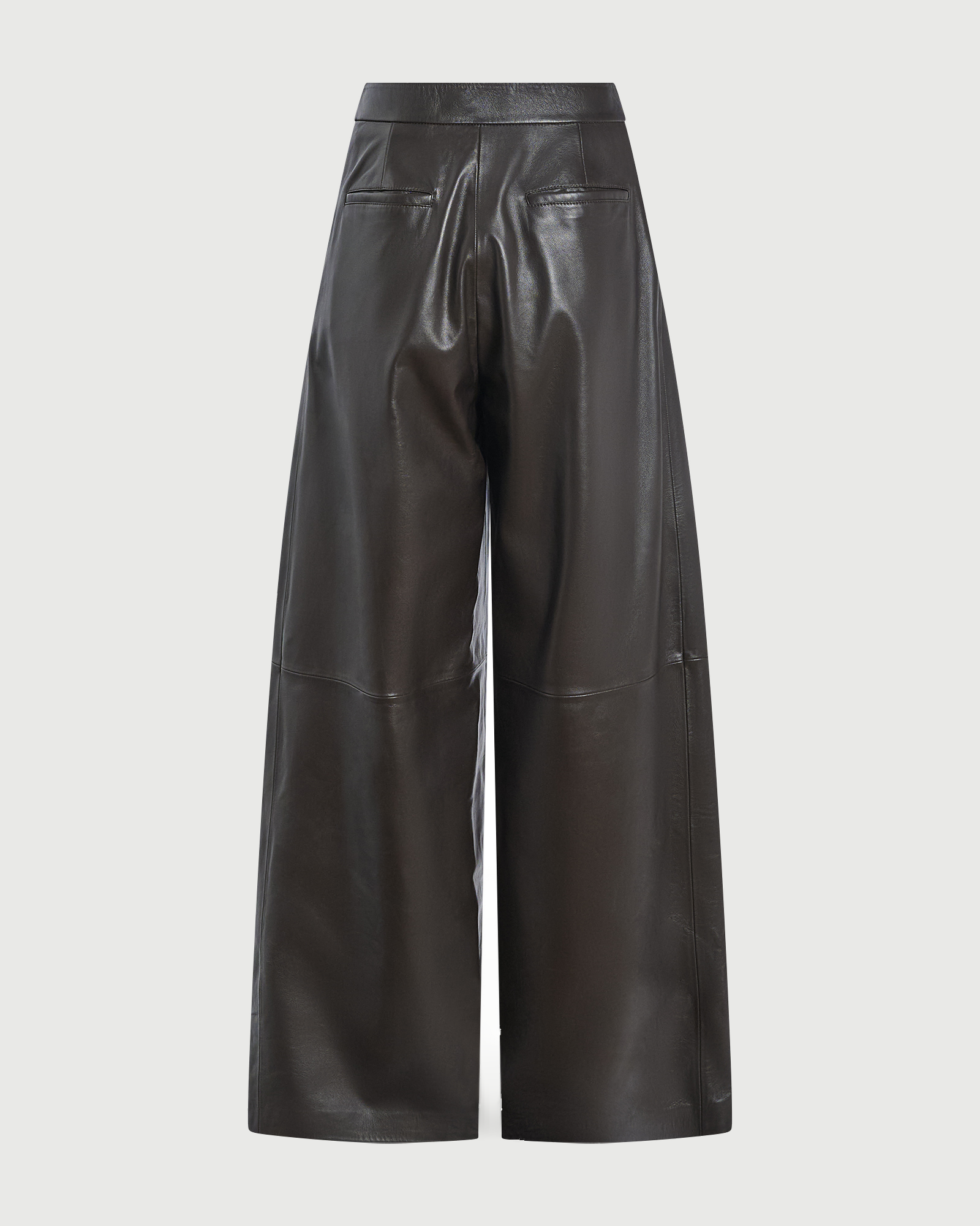 Wide lambskin leather pants - Yves Salomon - New Fall Winter Collection