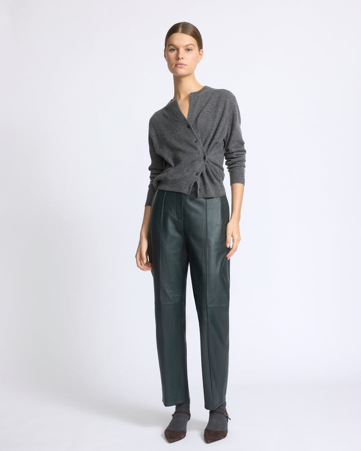 Tailored lambskin leather trousers - Yves Salomon - New Fall/Winter Collection