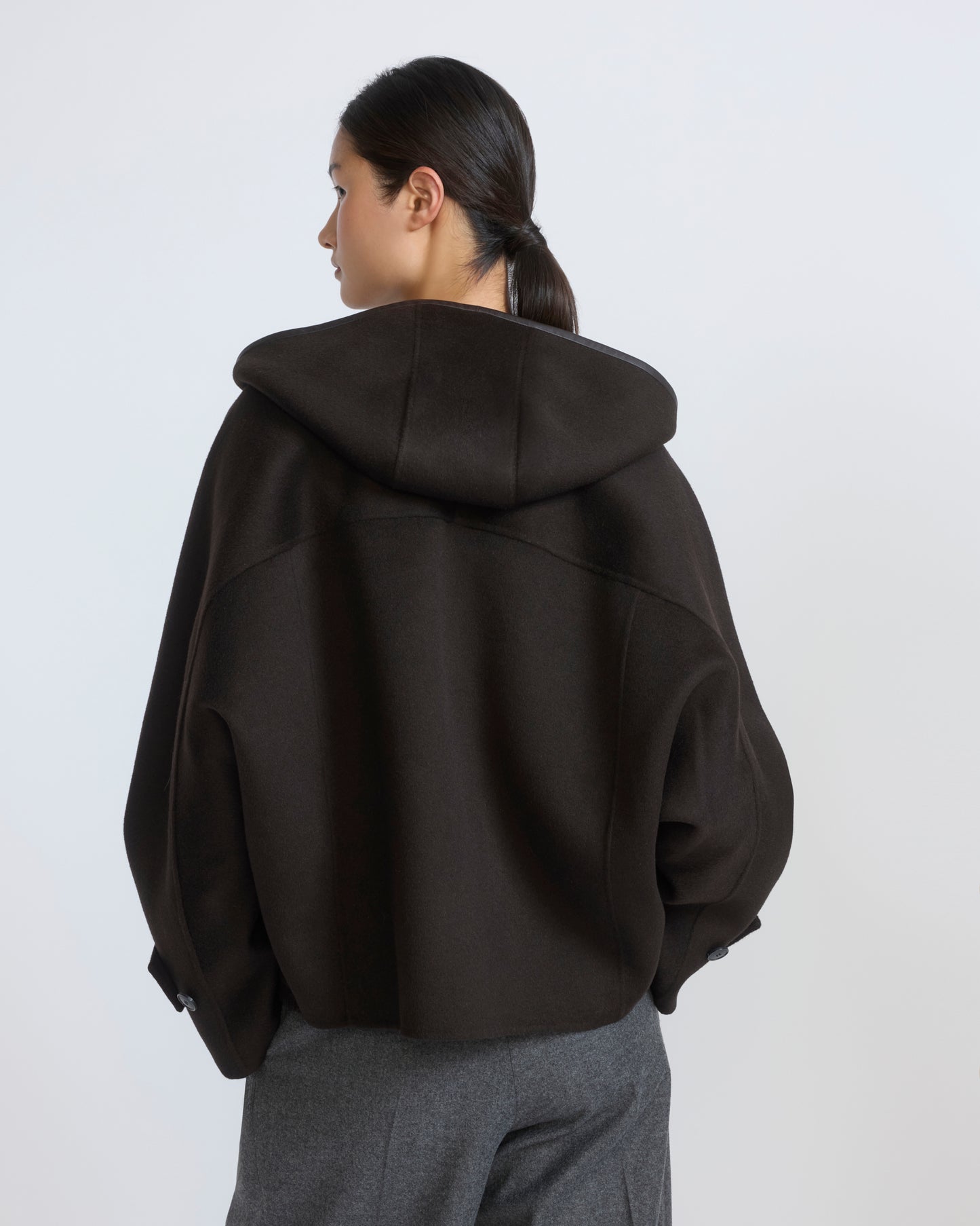 Double-sided cashmere wool hooded jacket - Yves Salomon - New Fall/Winter Collection