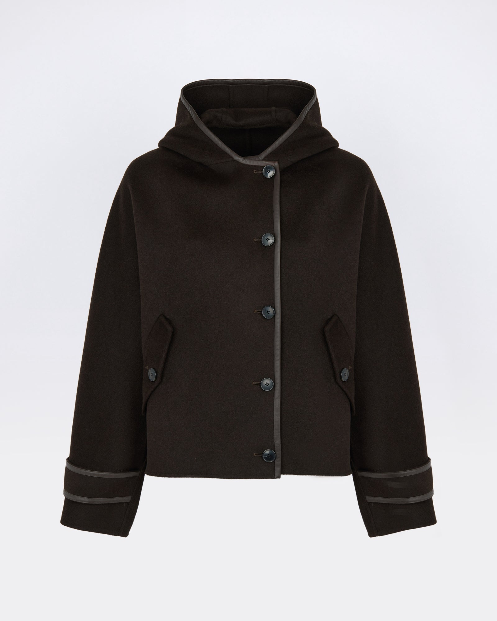 Double-sided cashmere wool hooded jacket - Yves Salomon - New Fall/Winter Collection