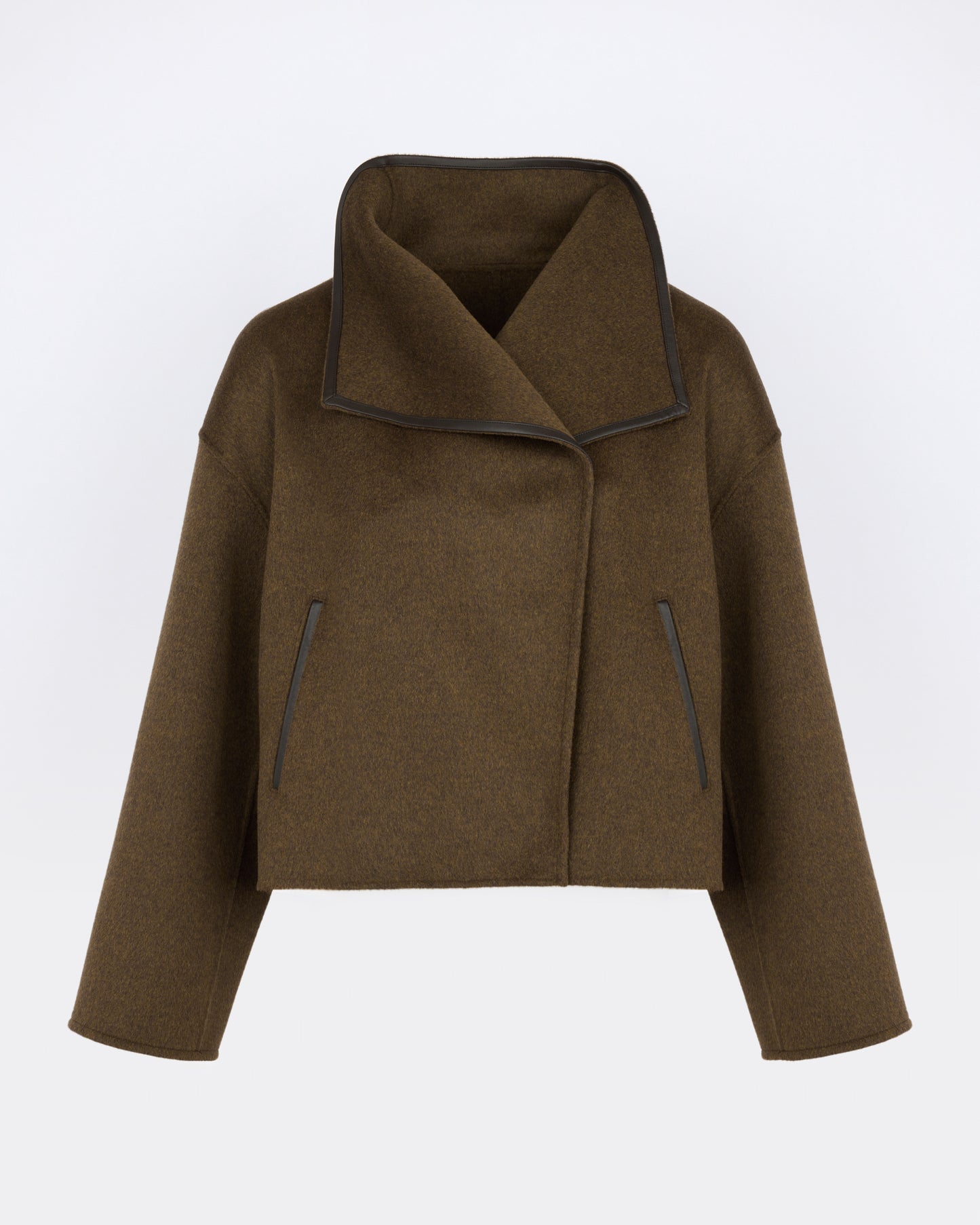 Short double-sided cashmere wool jacket with lambskin shearling - Yves Salomon - New Fall/Winter Collection
