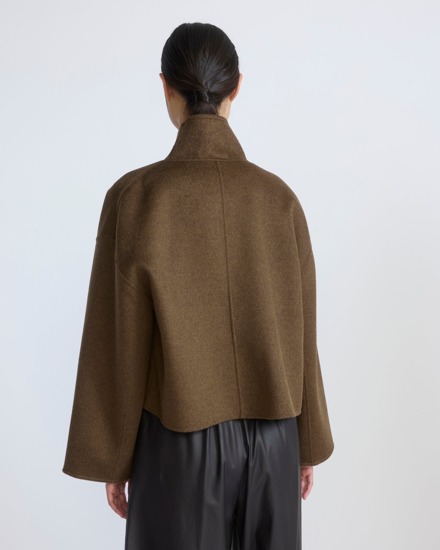 Short double-sided cashmere wool jacket with lambskin shearling - Yves Salomon - New Fall/Winter Collection