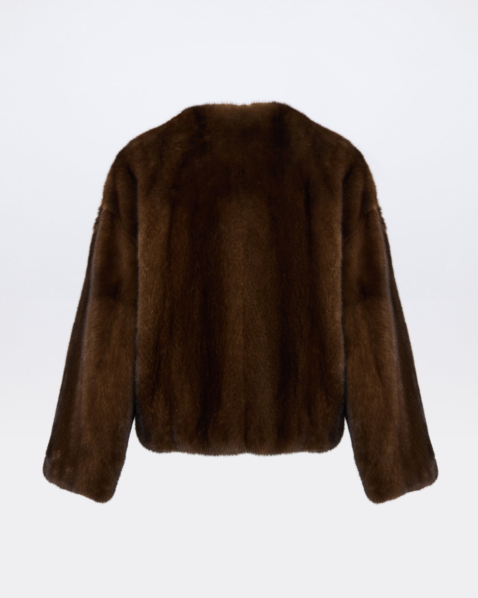 Oversized long-haired mink fur jacket - Yves Salomon - New Fall/Winter Collection