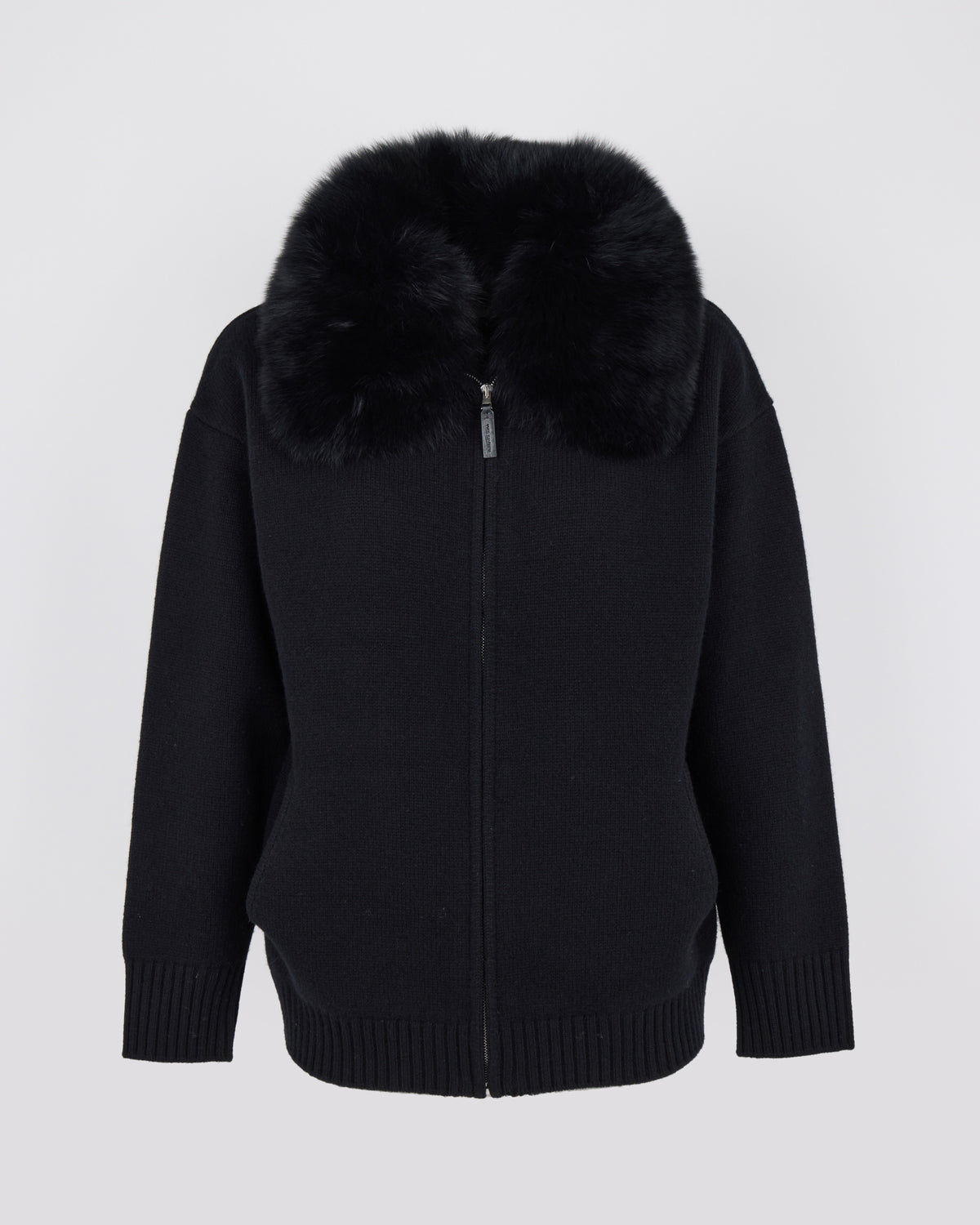 Merino knit jacket with fox fur - Yves Salomon - New Fall/Winter Collection