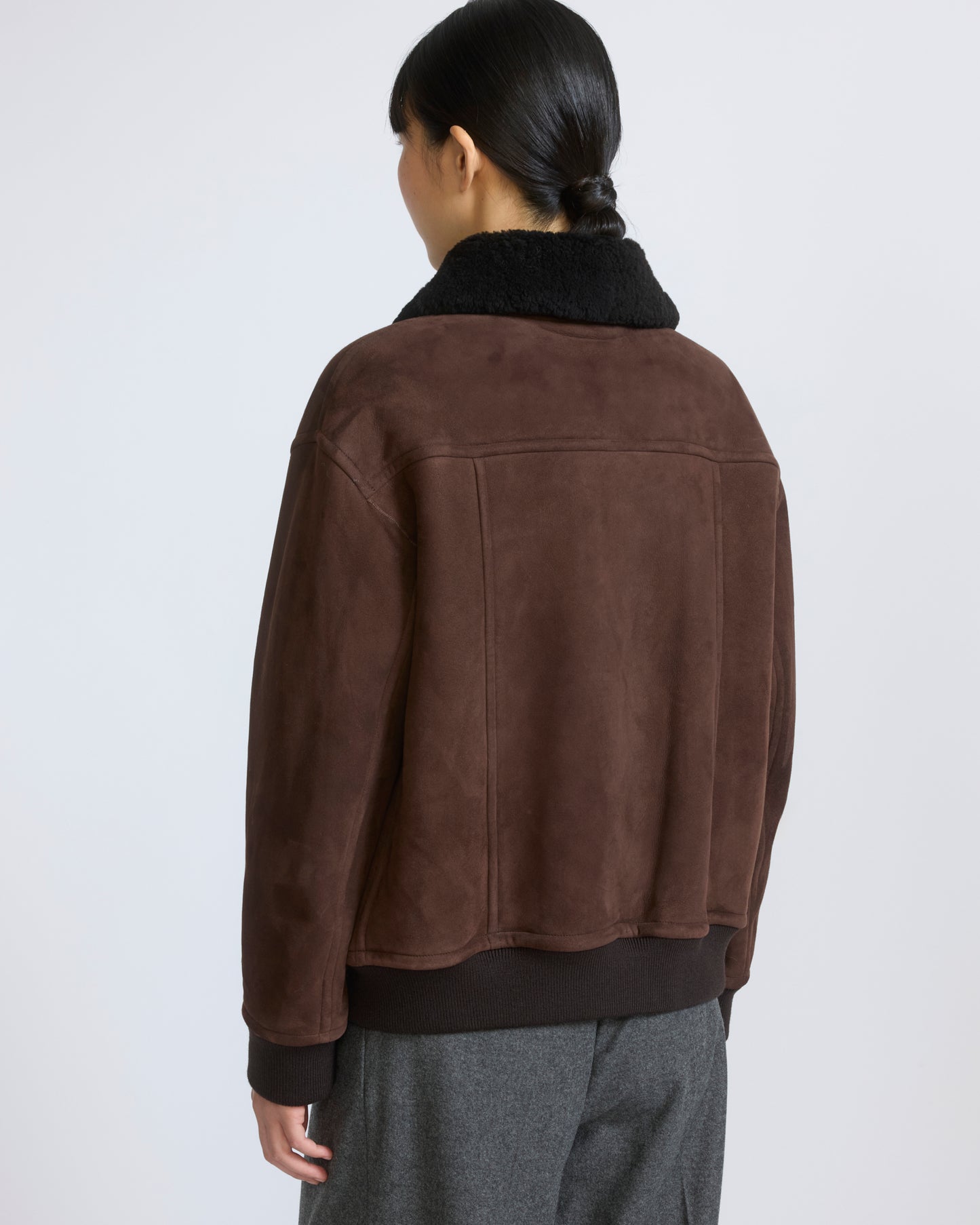 Lambskin shearling bomber jacket - Yves Salomon - New Fall/Winter Collection