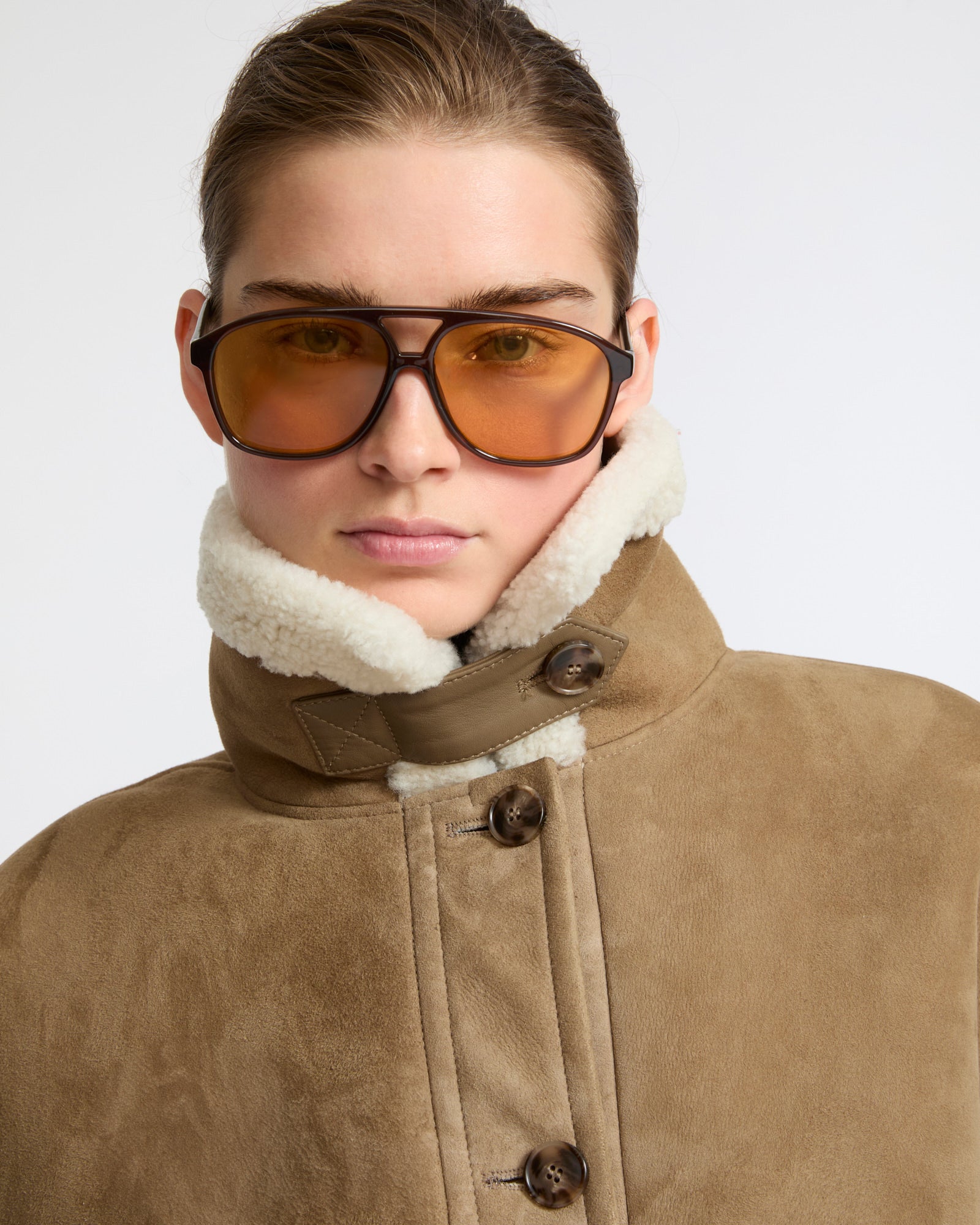 Lambskin shearling bomber jacket - Yves Salomon - New Fall Winter Collection