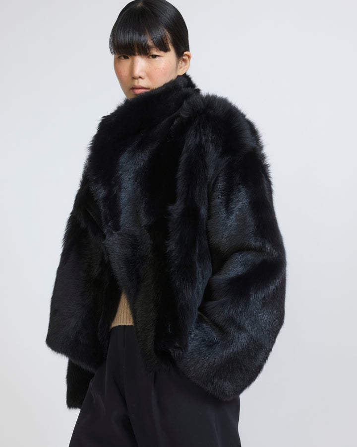 Reversible short Toscana lambskin shearling jacket - Yves Salomon - New Fall/Winter Collection