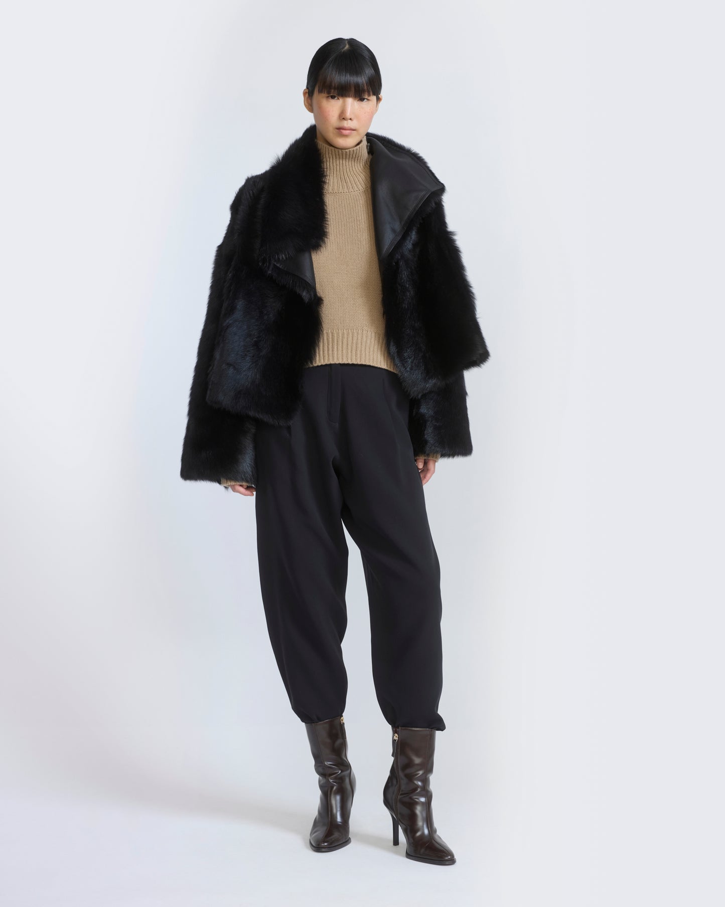 Reversible short Toscana lambskin shearling jacket - Yves Salomon - New Fall/Winter Collection