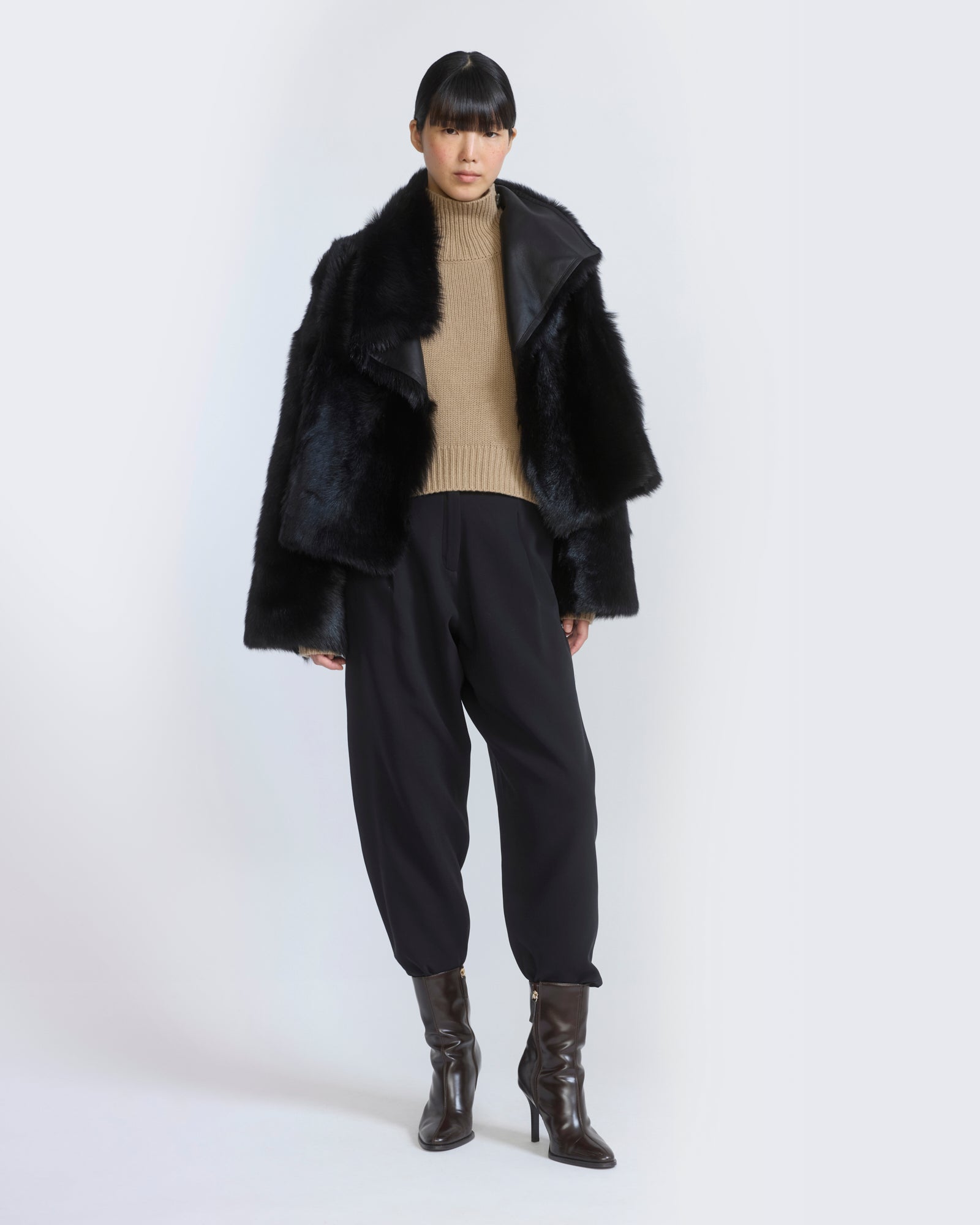 Reversible short Toscana lambskin shearling jacket - Yves Salomon - New Fall/Winter Collection