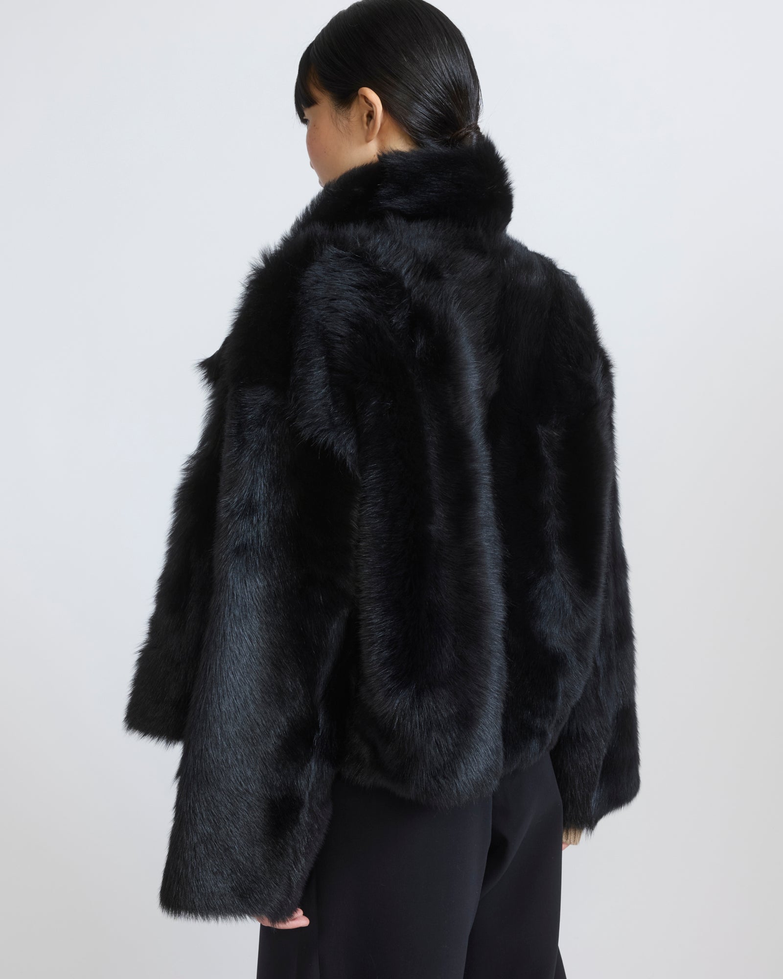 Reversible short Toscana lambskin shearling jacket - Yves Salomon - New Fall/Winter Collection