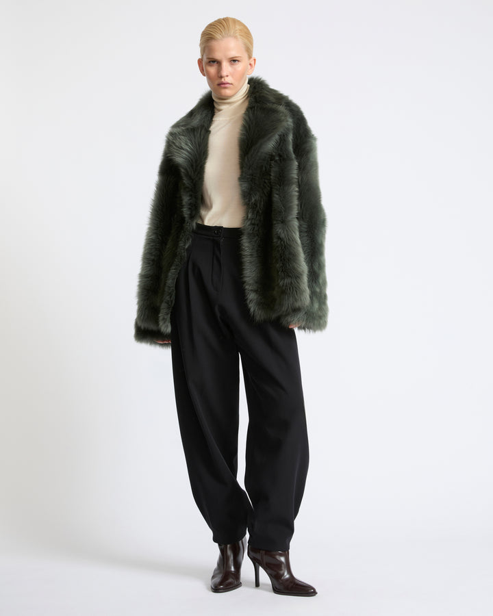 Toscana lambskin shearling pea coat - Yves Salomon - New Fall Winter Collection
