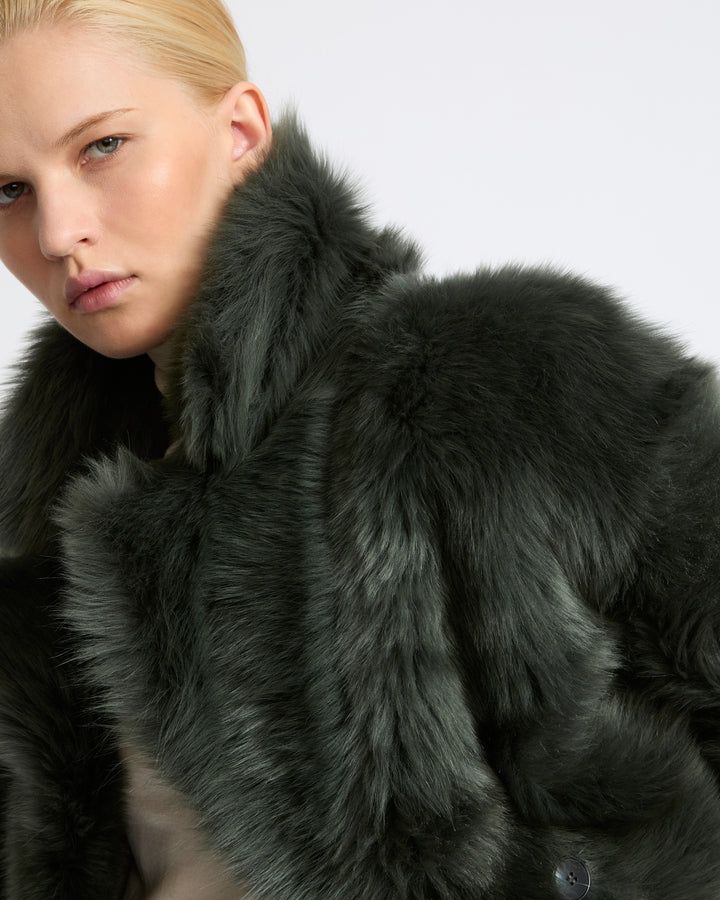 Toscana lambskin shearling pea coat - Yves Salomon - New Fall Winter Collection