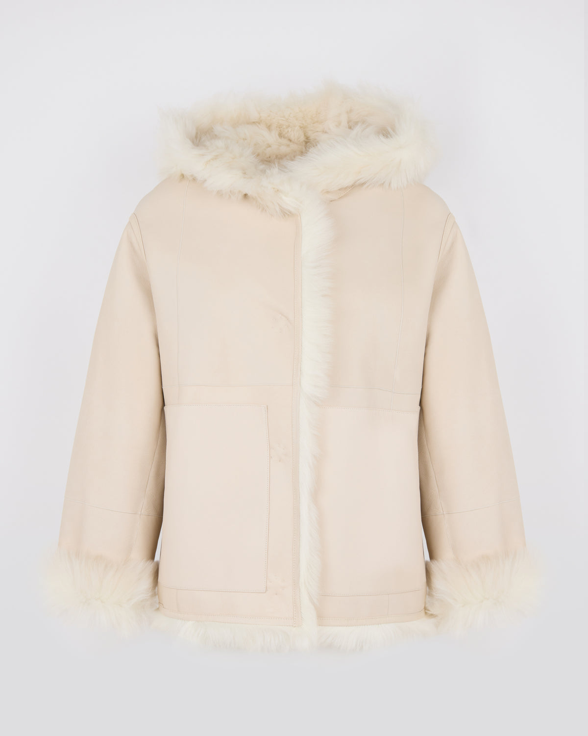 Reversible hooded Toscana lambskin shearling jacket - Yves Salomon - New Fall/Winter Collection