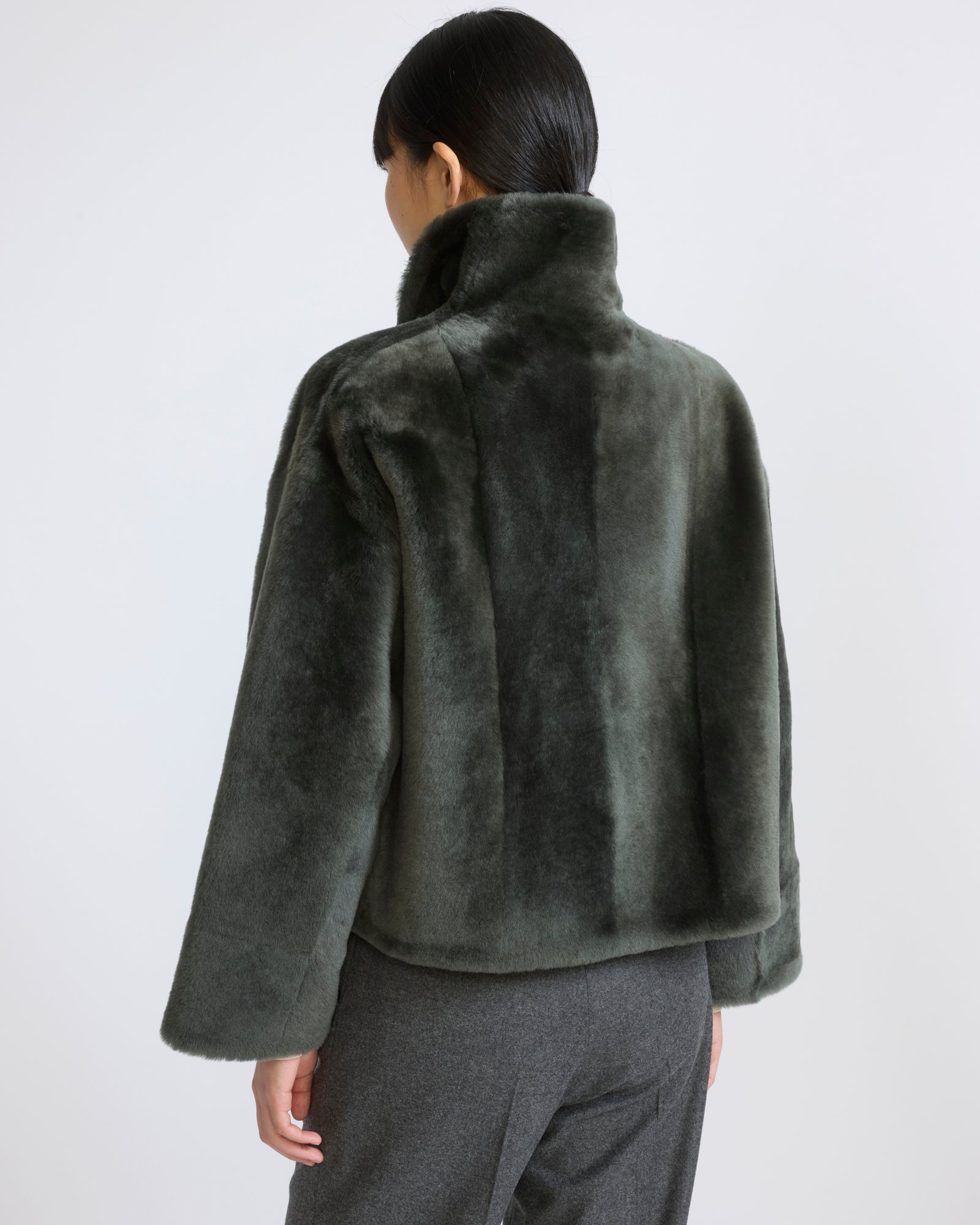 Reversible short Lacon lambskin shearling jacket - Yves Salomon - New Fall/Winter Collection