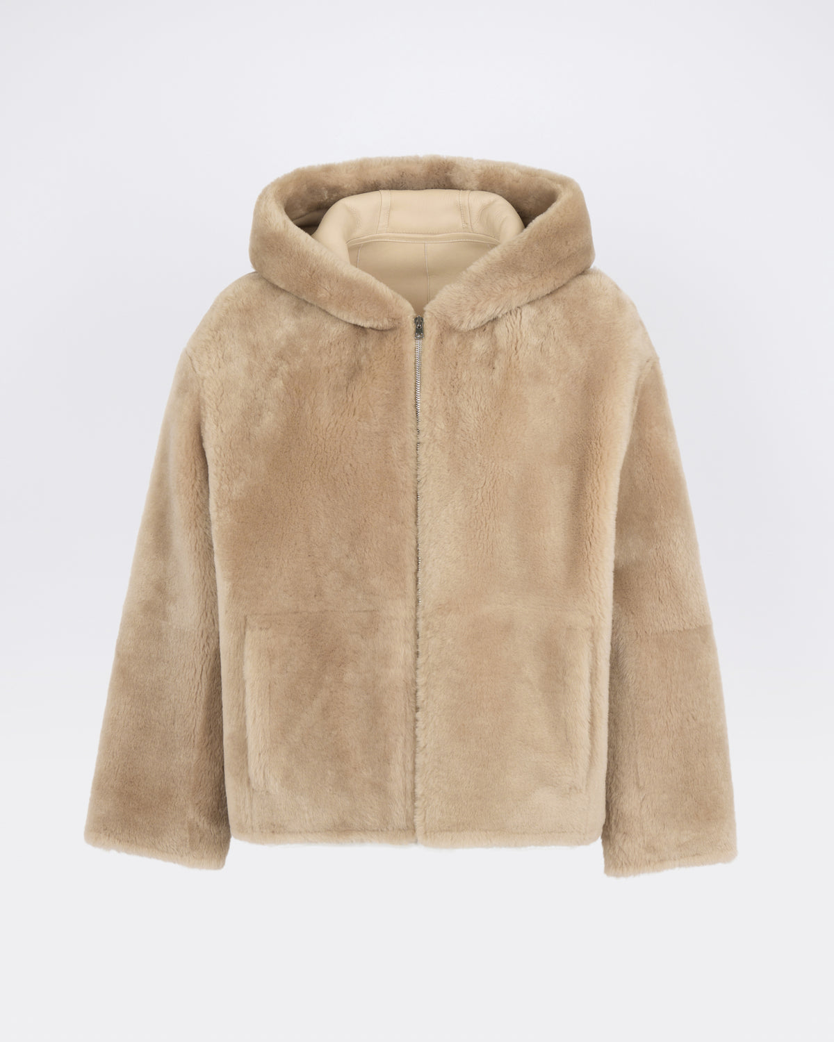 Hooded Merino lambskin shearling jacket - Yves Salomon - New Fall/Winter Collection