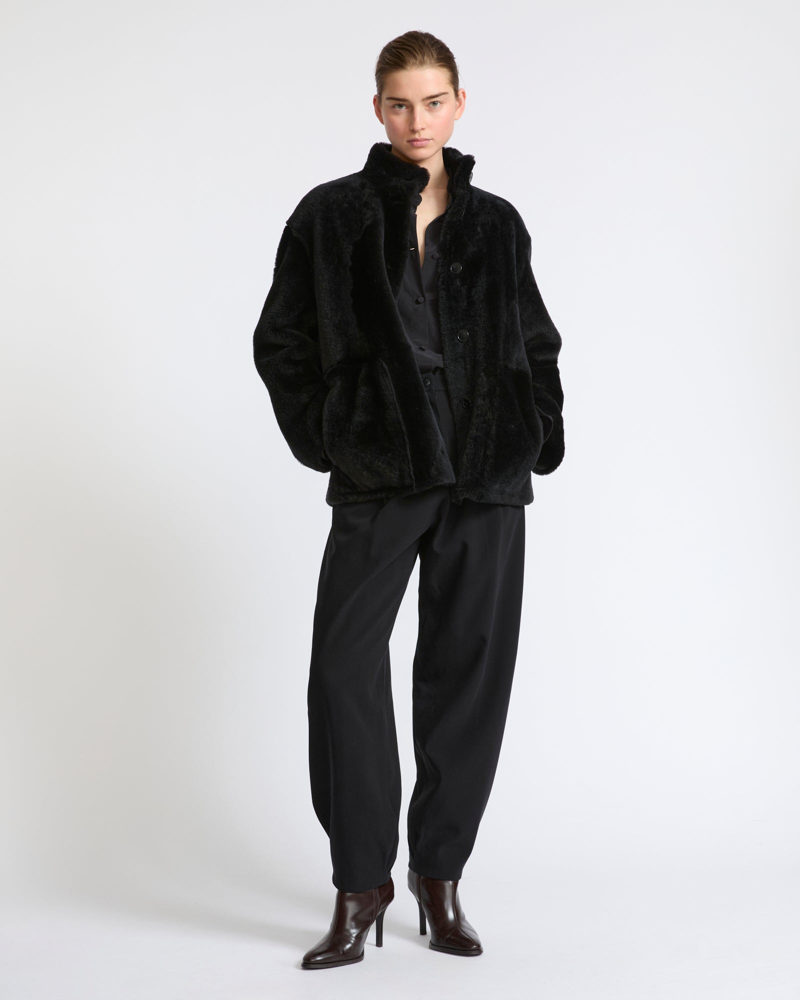 Merino lambskin shearling jacket - Yves Salomon - New Fall Winter Collection