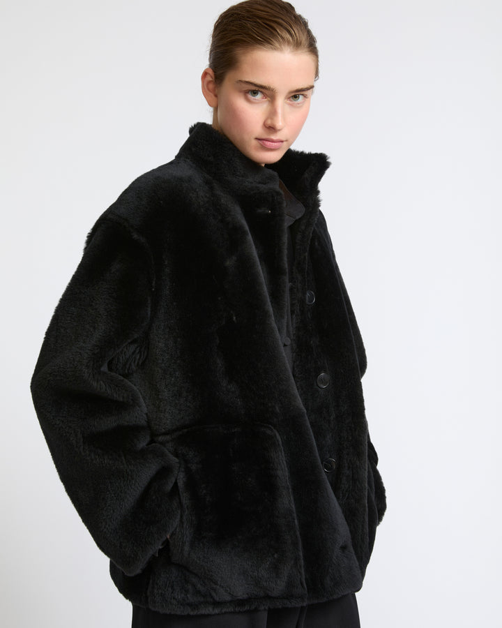 Merino lambskin shearling jacket - Yves Salomon - New Fall Winter Collection