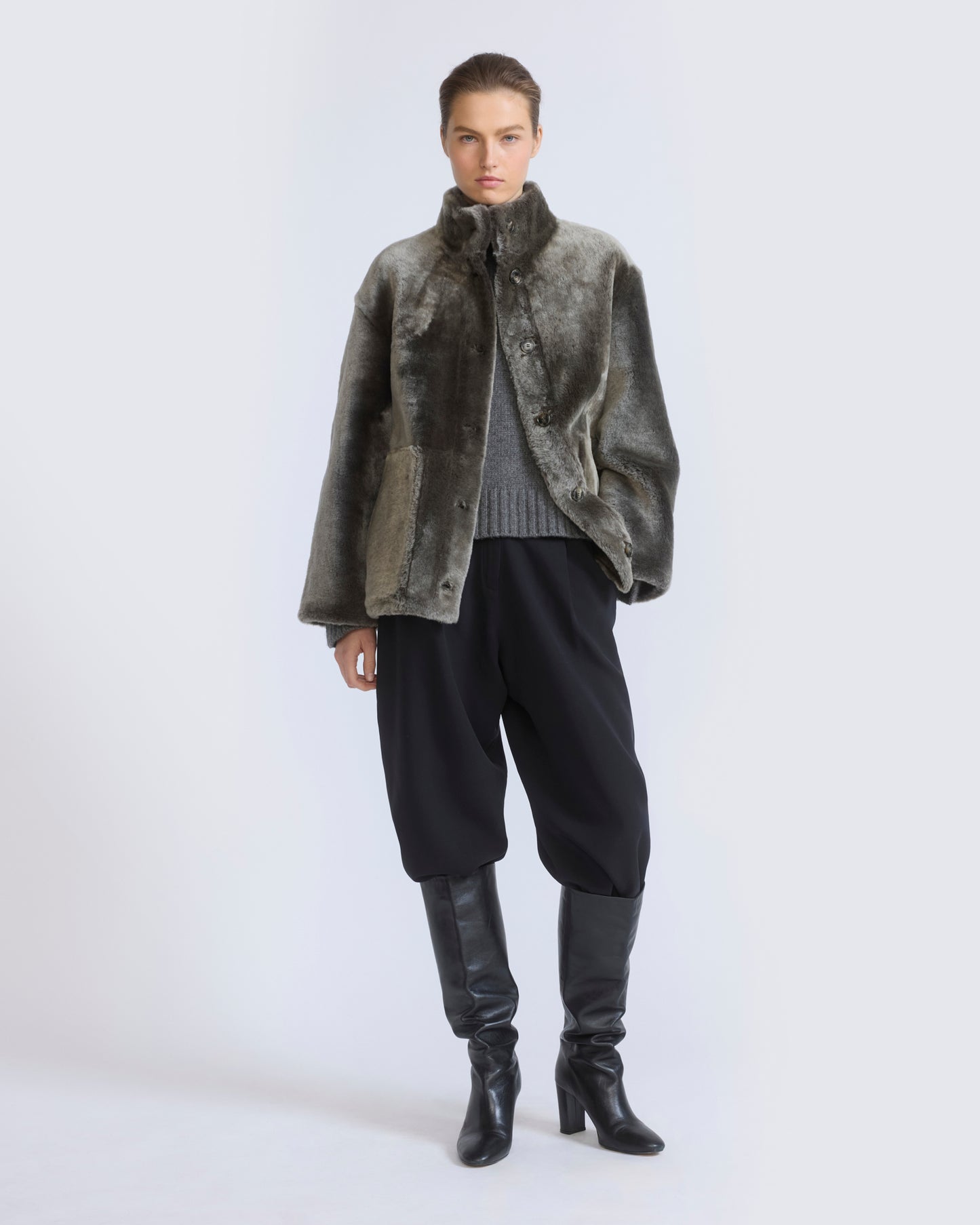 Merino lambskin shearling jacket - Yves Salomon - New Fall/Winter Collection