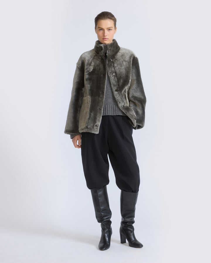 Merino lambskin shearling jacket - Yves Salomon - New Fall/Winter Collection