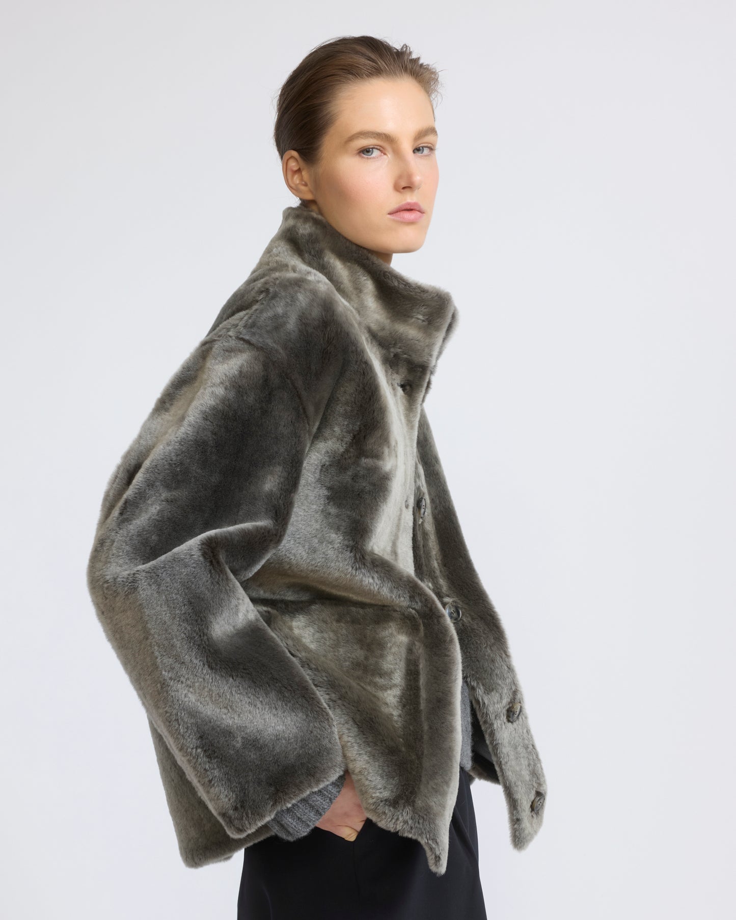 Merino lambskin shearling jacket - Yves Salomon - New Fall/Winter Collection