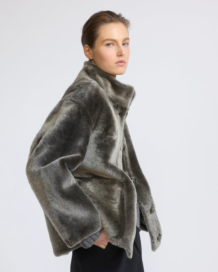 Merino lambskin shearling jacket - Yves Salomon - New Fall/Winter Collection