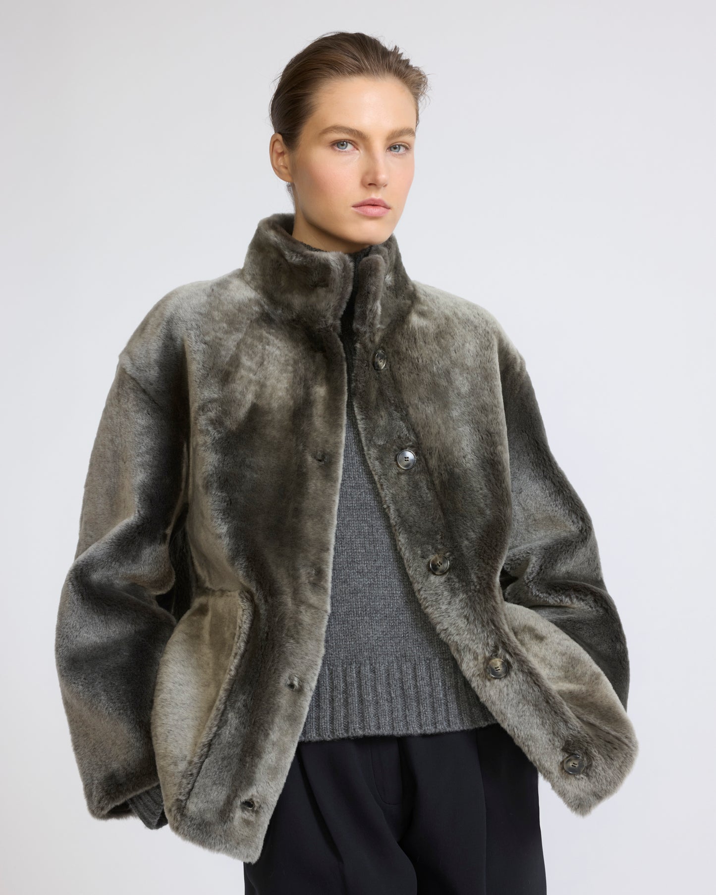 Merino lambskin shearling jacket - Yves Salomon - New Fall/Winter Collection