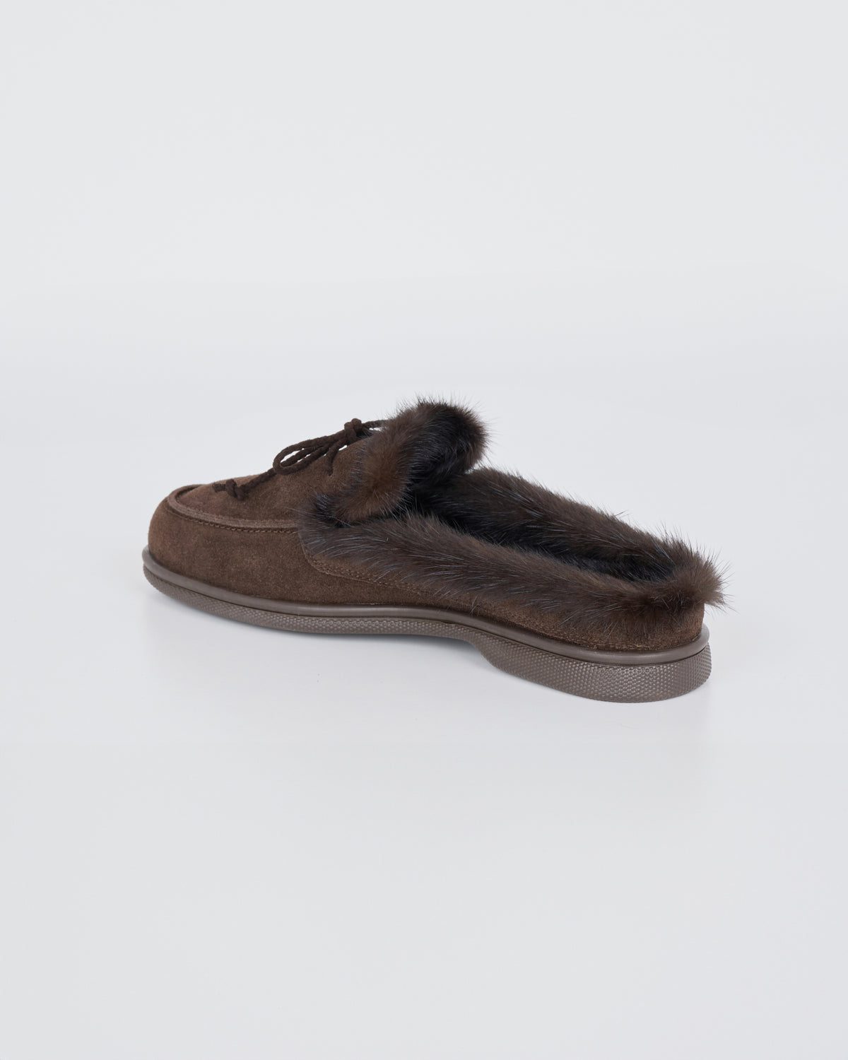 Suede leather and mink fur mules - Yves Salomon - New Fall/Winter Collection
