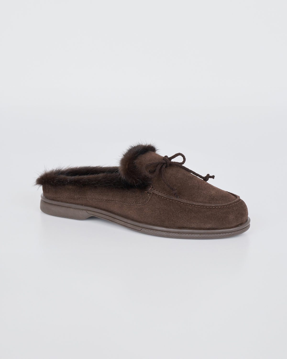 Suede leather and mink fur mules - Yves Salomon - New Fall/Winter Collection