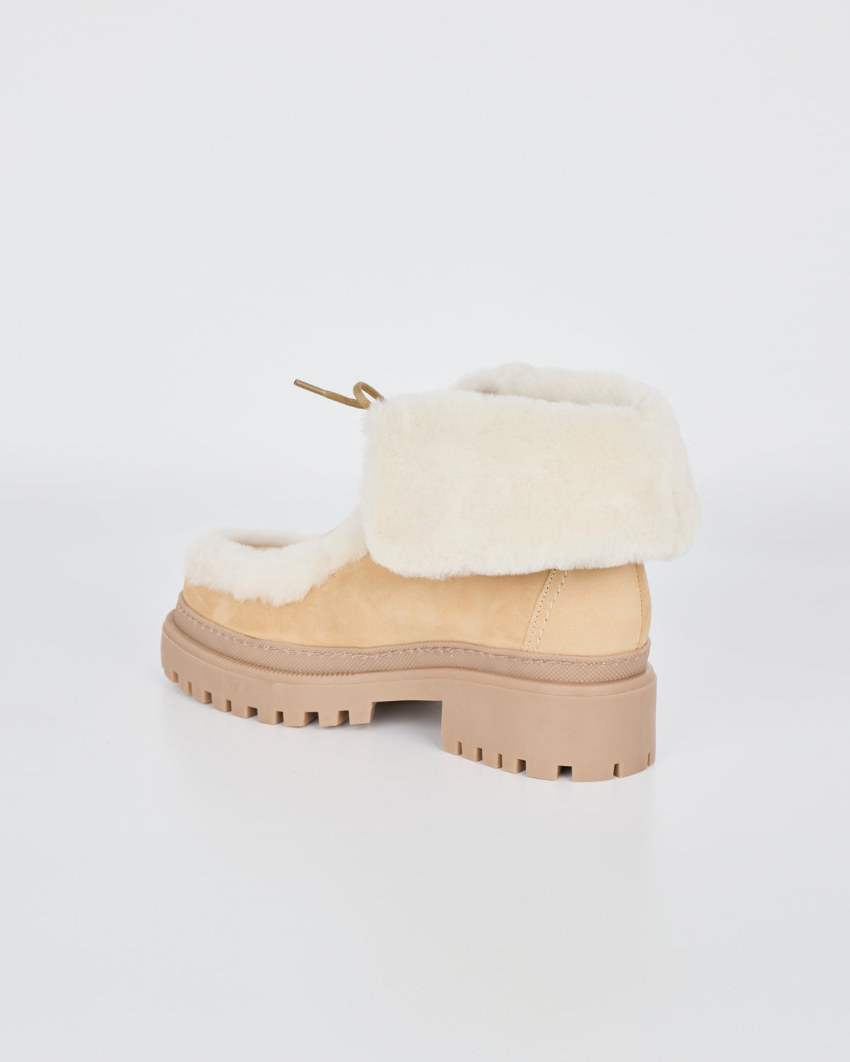Suede and brushed merinillo lambskin ankle boots - Yves Salomon - New Fall/Winter Collection