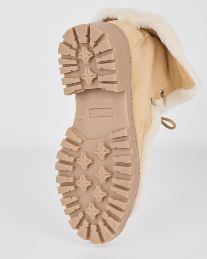 Suede and brushed merinillo lambskin ankle boots - Yves Salomon - New Fall/Winter Collection