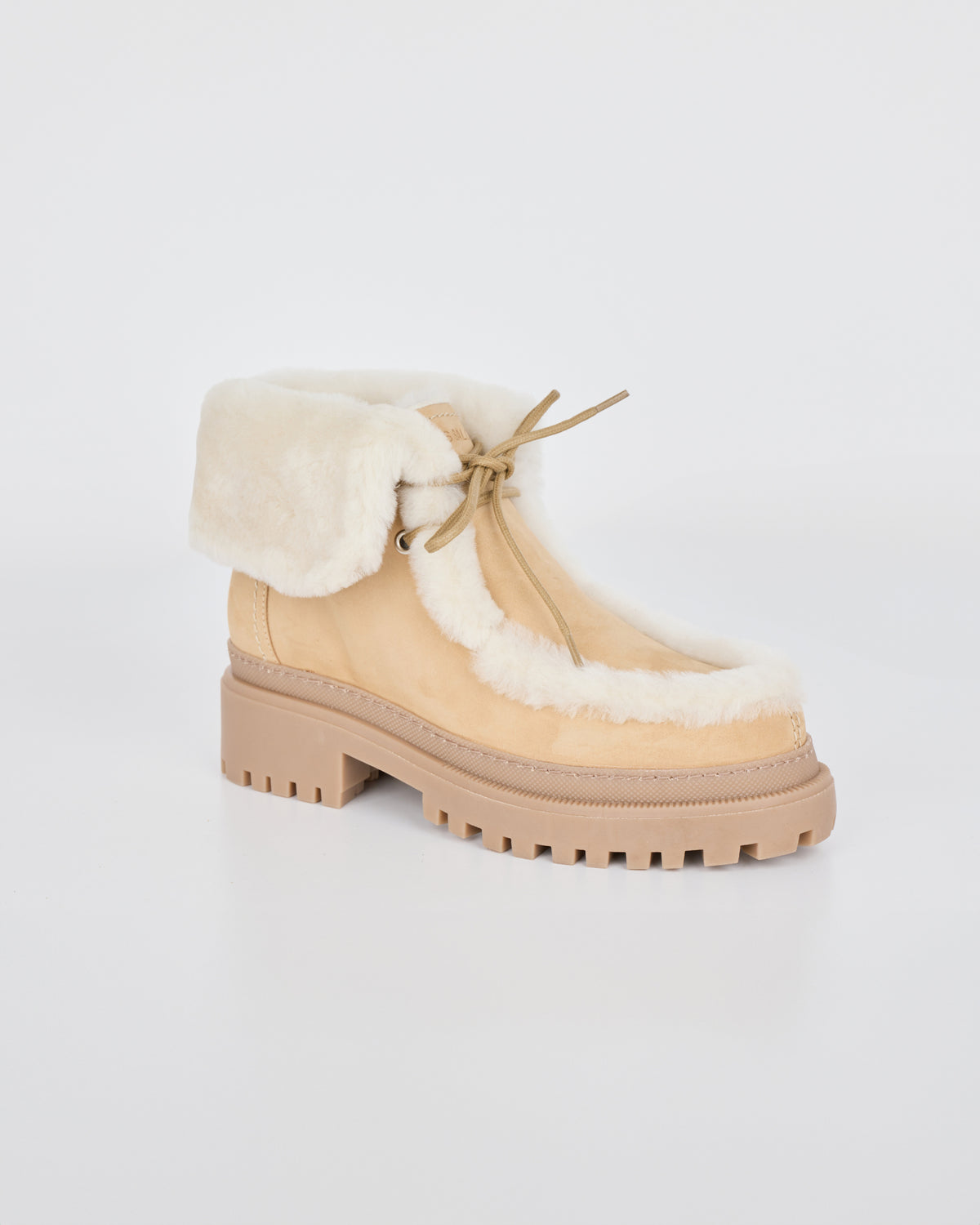 Suede and brushed merinillo lambskin ankle boots - Yves Salomon - New Fall/Winter Collection