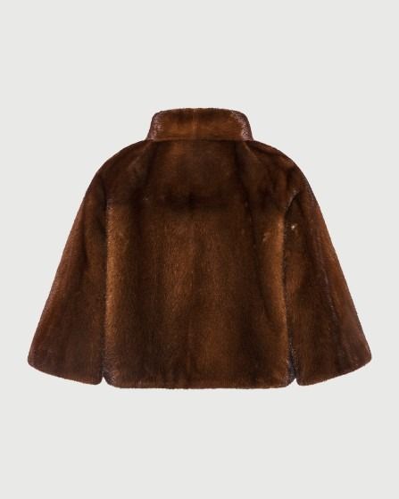 Long-haired mink fur jacket