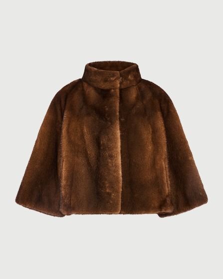 Long-haired mink fur jacket