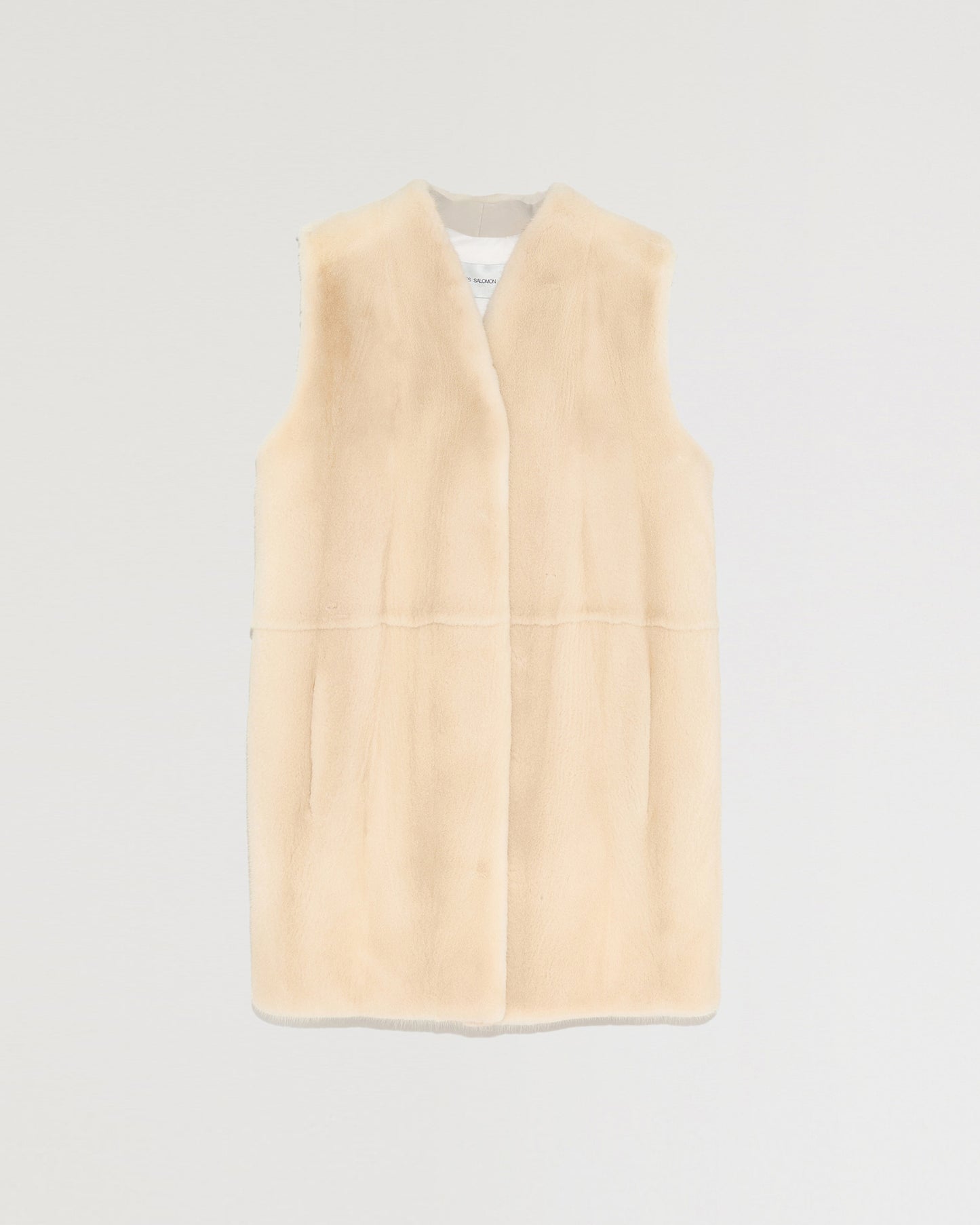Long mink jacket with nylon lining-Yves salomon-Winter sale & boxing day