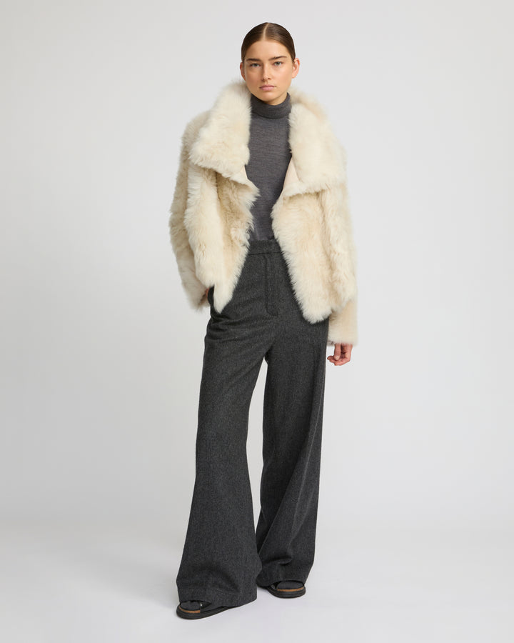 Short jacket in Toscana lambskin