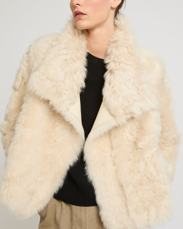 Short jacket in Toscana lambskin